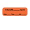 Nevs Label, Valium 1/2" x 1-1/2" Orange w/Black LANT-1252D - alternate 1